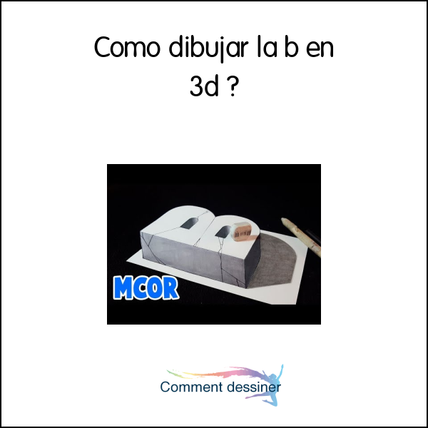 Como dibujar la b en 3d